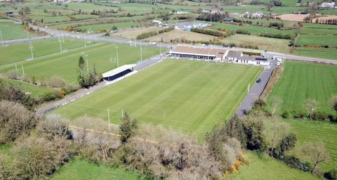 Aerial view of Silverbridge Harps grounds and surrounding countryside